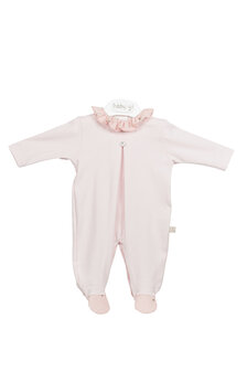 Pink babygrow with collar dreams 1m