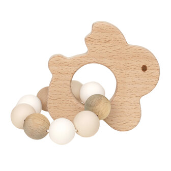 Eco Friendly Wooden Rabbit Teether