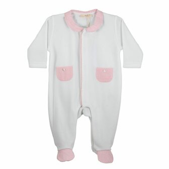 Velours pink vichy pyama 1m