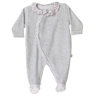 Velours grey liberty pyama 1m