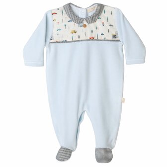 Velours blue barn pyama 1m