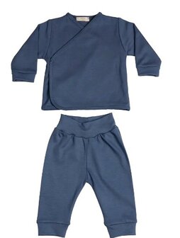 Cotton indigo blue set of 2: 1m