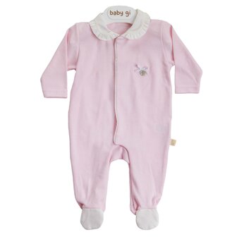 Cotton pink pyama with bow 1m