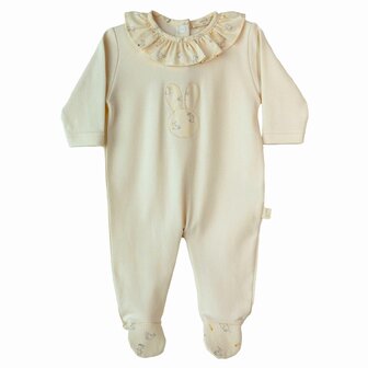 Cotton ivory frilly bunny pyama 1m