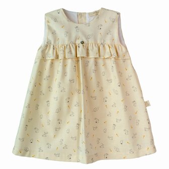 Dress ivory bunny 6m