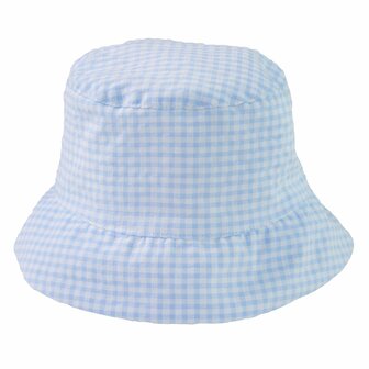 Hat Vichy blue 0-6m