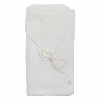 Hooded bath towel Pure 80x80cm