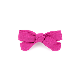 Linen Love Story - Bow mini  - Rose