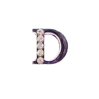 Letter 8mm - Rhinestones D