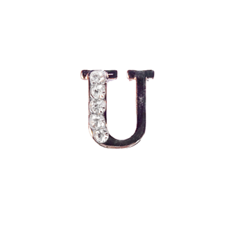 Letter 8mm - Rhinestones U