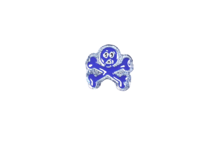 Charm 8mm - Skull blue
