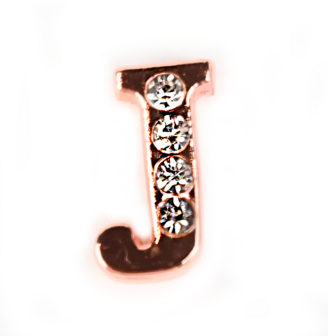 AB - J. rose color w. stones on one side