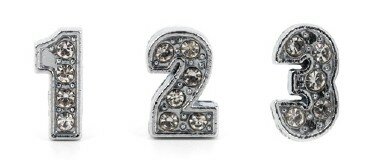 Number 8mm - Rhinestones 2
