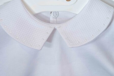 Body with piqu&eacute; collar - white spots 3m