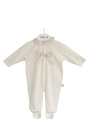 Cotton-babygrow-with-collar-&amp;-bow-Golden-1m