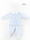 Velour-babygrow-Bunny:-set-of-2-blue-3m