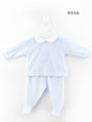 Velour-babygrow-Bunny:-set-of-2-blue-1m