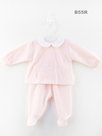 Velour-babygrow-Bunny:-set-of-2-pink-3m